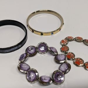 Vintage Bracelet Lot of 4 Women's Fashion Bracelets One Size